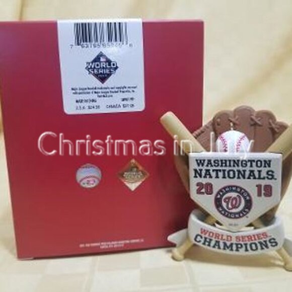 Hallmark 2020 2019 World Series Champions Washington Nationals MLB Ornament - Picture 2 of 2